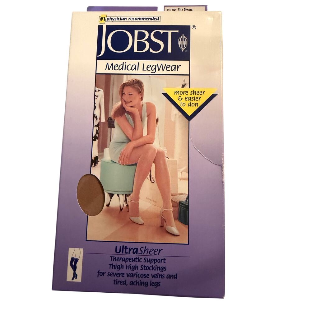 NIB Jobst Ultra Sheer Thigh High Stockings size M